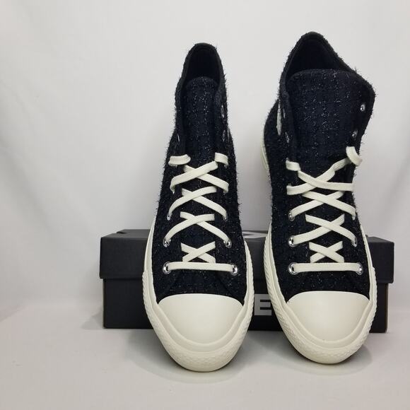 Converse Women's CTAS Lift Platform Tweed Shimmer Hi Tops Size 9 A12740C NWT - Picture 8 of 10